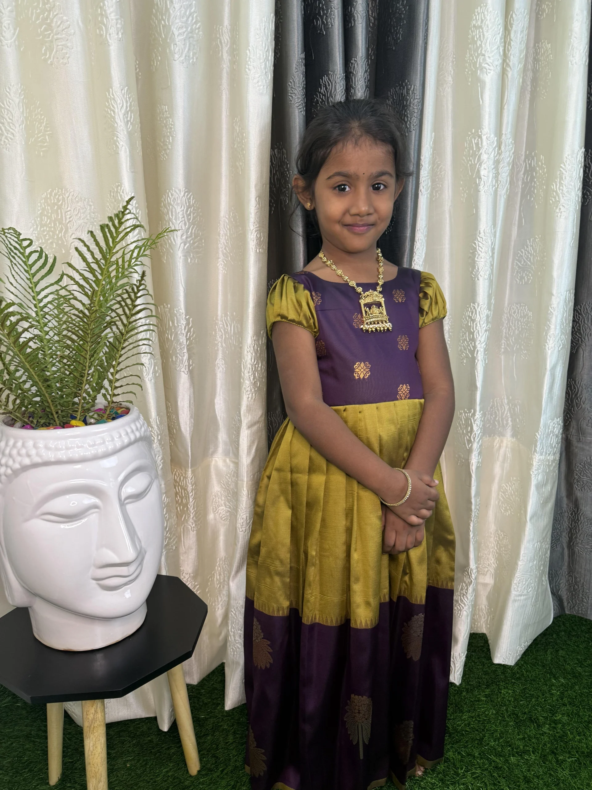 1 (1) ART SILK - MUSTARD GOLD - Image 1