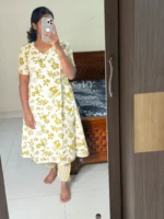 GREEN FLORAL WITH CREAMY BASE - Image 2