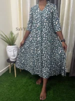 TEAL CREAM FLORAL - Image 3