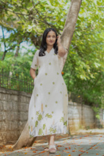 Cream Wildflower Comfort Dress - Image 5